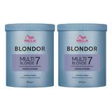 Пакет 2 x Обезцветяваща пудра - Wella Professionals Blondor Multi Blonde Powder 800 гр