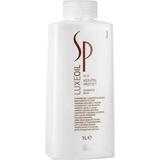 Шампоан за увредена коса - Wella SP LuxeOil Keratin Protect Shampoo, 1000 мл