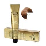 Полу-перманентна боя Fanola Oro Therapy Color Keratin 8.3 Светло златисто русо, 100мл