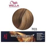 Перманентна крем боя - Wella Professionals Koleston Perfect ME+ Pure Naturals, нюанс 7/03 средно русо естествено златисто