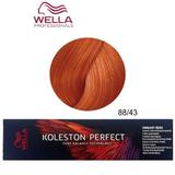 Перманентна крем боя  - Wella Professionals Koleston Perfect Vibrant Reds, нюанс 88/43 Интензивно Светло Русо Златисто Червено