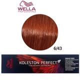 Перманентна крем боя - Wella Professionals Koleston Perfect ME+ Vibrant Reds, нюанс 6/43 тъмно русо златисто червено