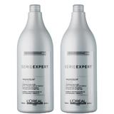 Пакет 2 x Шампоан за сива, бяла, посивяваща коса - L'Oreal Professionnel Magnesium Silver Shampoo 1500мл