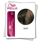 Полу-перманентна боя - Wella Professionals Color Touch Plus нюанс 55/07 светло кестеняво интензивен естествено кестеняво