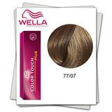 Полу-перманентна боя- Wella Professionals Color Touch Plus нюанс 77/07 средно русо интензивно естествено кестеняво