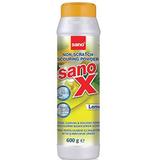 Почистващ прах за хигиенизиране и избелване - Sano X Non-scratch Scouring Powder Lemon, 600 гр