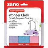 Универсални микрофибърни кърпи - Sano Wonder  3 бр