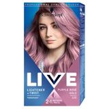 Перманентна боя за коса - Schwarzkopf Live Color Lighter + Twist Permanent 2 in 1 Lightener + Pastel, nuanta 105 Purple Rose Gold