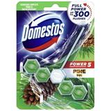 Тоалетен освежител с аромат на бор - Domestos Power 5 Pine, 55 гр