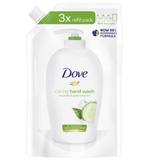 Резерва Течен сапун с краставица и зелен чай - Dove Caring Hand Wash Fresh Touch Refill Pack, 750 мл