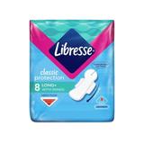 Дамски превръзки Wing Absorbents - Libresse Classic Protection Long + с Wings, 8 бр