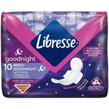 Абсорбенти,  Wing Night Absorbents with Wings - Libresse Goodnight Maxi + with Wings, 10 бр