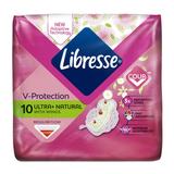 Абсорбенти с крилца - Libresse V Protection Ultra+ Natural с крилца10 бр