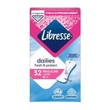 Ежедневни абсорбенти - Libresse Dailies Fresh Regular, 32 бр