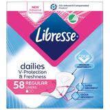  Ежедневни абсорбенти - Libresse Dailies Fresh Regular, 58 бр