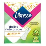  Натурални ежедневни абсорбенти без аромат - Libresse Natural Care 0% Perfume Normal Daily Liners, 40 бр