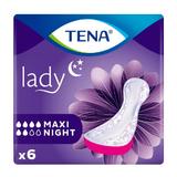  Нощни абсорбенти за инконтиненция - Tena Lady Maxi Night, 6 бр