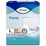 Еластични бикини за инконтиненция - Tena Pants Normal, размер L, 10 бр