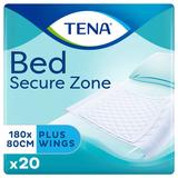 Абсорбиращи подложки с крила - Tena Bed Secure Zone Plus Wings 180x80 см, 20 бр