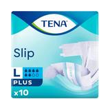 Памперси за възрастни - Tena Slip Plus, размер L, 10 бр