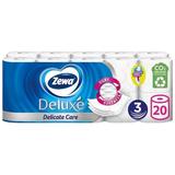 Деликатна 3-слойна тоалетна хартия - Zewa Deluxe Delicate Care, 20 ролки