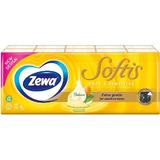  4-слойни хартиени кърпички за чувствителна кожа - Zewa Softis Soft & Sensitive, 10 бр