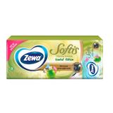  Носни кърпички с аромат на зелена ябълка, ограничена серия 4 слоя - Zewa Softis Fresh Green Limited Edition, 10 бр