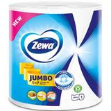 2-слойни кухненски хартиени ролки- Zewa Jumbo White, 1 ролка