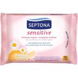 Мокри салфетки за интимна хигиена с екстракт от лайка - Septona Sensitive Intimate Wipes Екстракт от лайка, 15 бр