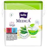 Хигиенни абсорбиращи превръзки - Bella Medica Ultra Large Green Tea Extract, 8 бр