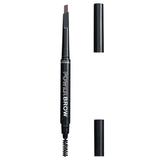 Молив за вежди с четка - Makeup Revolution Relove Power Brow Pencil, тъмнокафяв нюанс, 0,3 гр