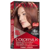 Боя за коса Revlon - Colorsilk, нюанс 55 Light Reddish Brown, 1 бр