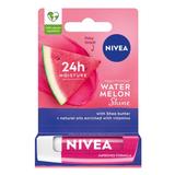 Подхранващ балсам за устни от диня - Nivea Lip Care Диня за блясък, 4,8 гр