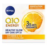 Енергиен дневен крем Q10 с SPF 15 - Nivea Healthy Glow, 50 мл