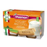 Закуска с бисквити и  кисело мляко  - Plasmon, 6 месеца+, 2 x 120 гр