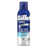 Пяна за бръснене за чувствителна кожа с евкалипт - Gillette Series Shave Gel Cooling, 200 мл