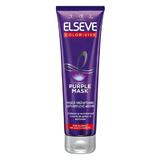 Маска за коса против жълтеникави тонове L'oreal Paris - Elseve Color Vive Purple Mask, 150 мл