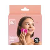 Тампони за премахване на грим за многократна употреба - Ilu Makeup Remover Pads, розови, 3 бр