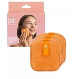 Тампони за премахване на грим за многократна употреба - Ilu Makeup Remover Pads, оранжеви, 3 бр