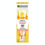 Флуиден оцветяващ крем с SPF 50+ - Garnier Skin Naturals Vitamin C Daily UV Glow, 40 мл