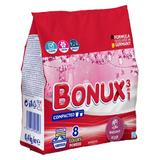 Автоматичен перилен препарат 3 в 1 с розов парфюм за цветни дрехи - Бонукс 3 в 1 Colours Powder Radiant Rose, 400 гр