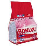 Автоматичен перилен препарат 3 в 1 с розов парфюм за цветни дрехи - Bonux 3 в 1 Colours Powder Radiant Rose, 3510 гр