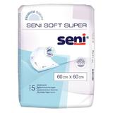 Предпазни подплънки - Seni Soft Super Underpads, 60 x 60 см, 5 бр