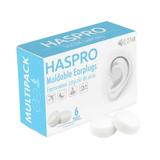Комплект от тапи за уши 6P Mold  - Haspro Moldable Earplugs, бели, 12 бр
