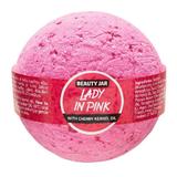 Топка за баня с масло от черешови семки - Beauty Jar Lady in Pink, 150 гр