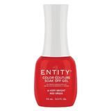 Пигментиран гел за нокти - Entity Colour Couture Soak Off Gel, нюанс "A Very Bright Red Dress", 15 мл