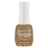 Пигментиран гел за нокти - Entity Colour Couture Soak Off Gel, нюанс "Drops of Gold", 15 мл