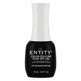 Пигментиран гел за нокти - Entity Colour Couture Soak Off Gel, нюанс "Little Black Bottle", 15 мл