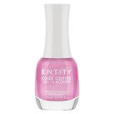 Лак за нокти с гел ефект - Entity Colour Couture Gel - Lacquer, нюанс "Ruching Pink", 15 мл