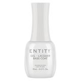 База за нокти за лак с гел ефект - Entity Gel - Lacquer Base Coat, 15 мл